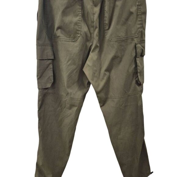 Ninth Hall Men's Olive Green Polyester Cargo Pants - Picture 12 of 15